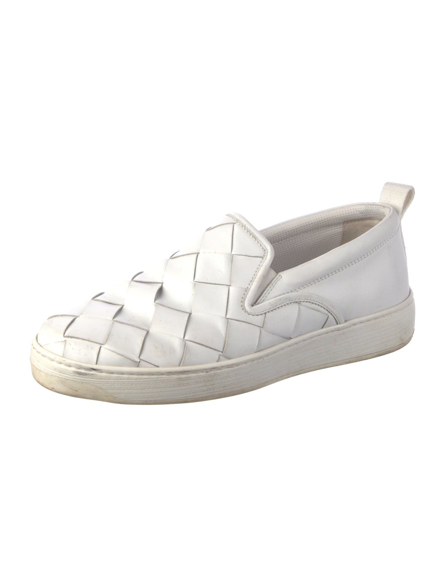 Bottega Veneta Intrecciato Weave Leather Sneakers