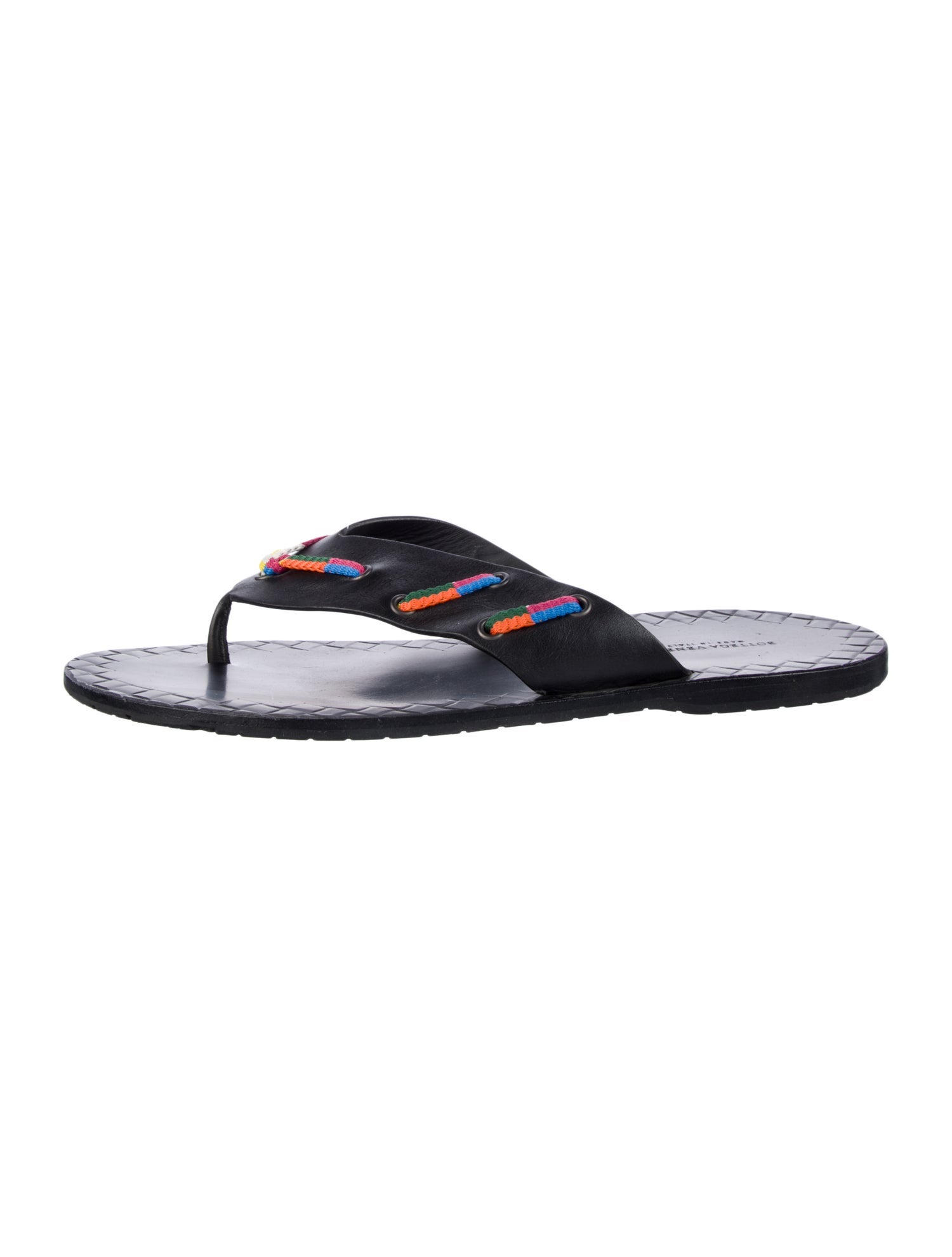 Bottega Veneta Leather Flip Flops