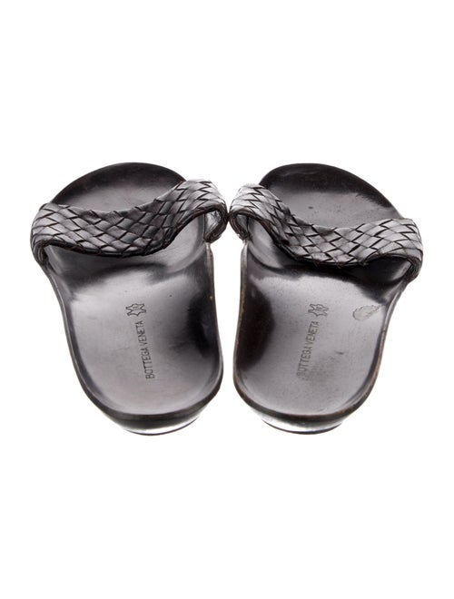 Bottega Veneta Intrecciato Weave Leather Slides