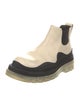 Bottega Veneta Leather Colorblock Pattern Chelsea Boots
