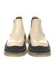 Bottega Veneta Leather Colorblock Pattern Chelsea Boots