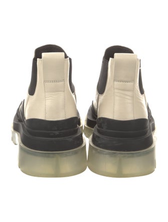 Bottega Veneta Leather Colorblock Pattern Chelsea Boots