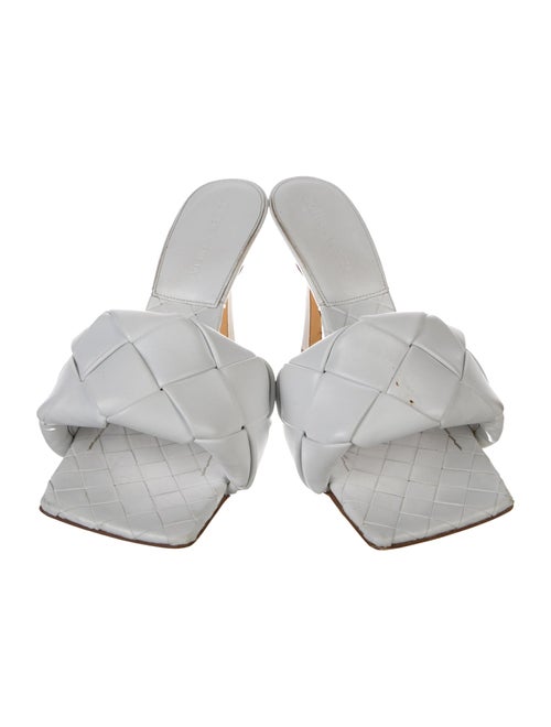 Bottega Veneta Intrecciato Weave Leather Slides