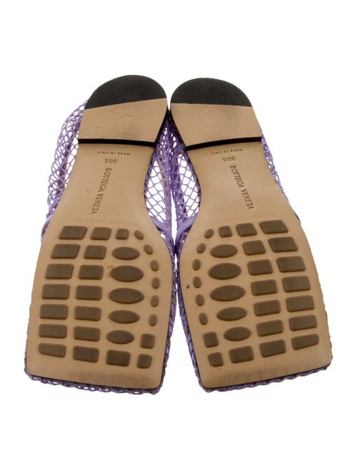Bottega Veneta Mesh Chain-Link Accents Slingback Flats