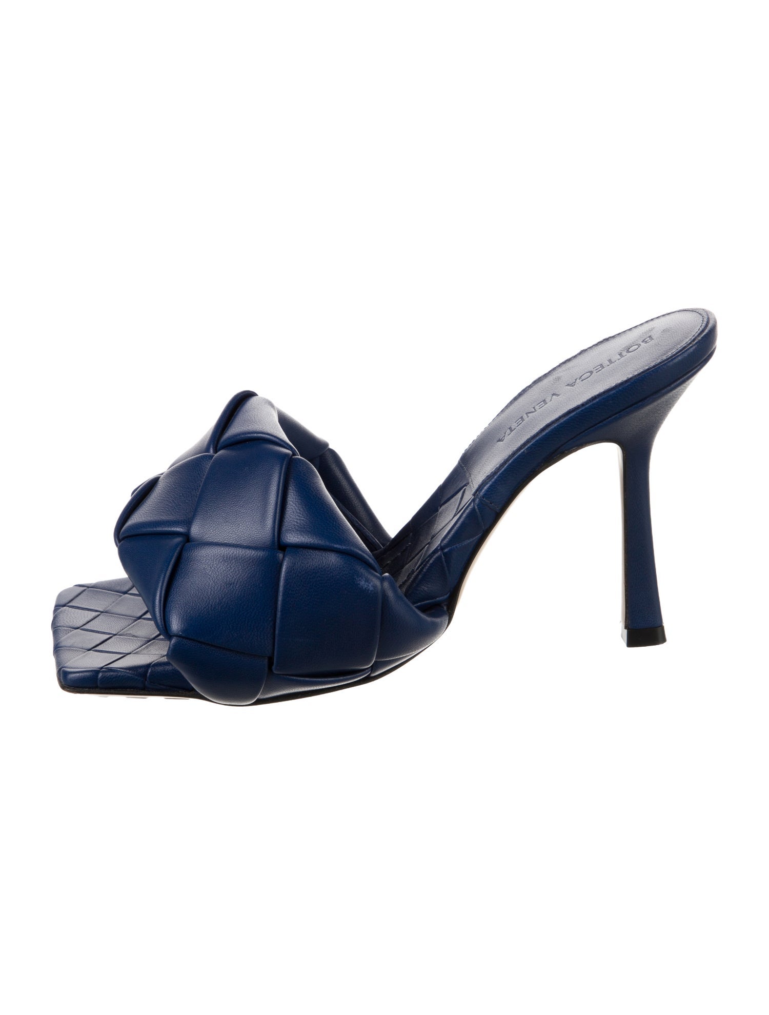 Bottega Veneta Intrecciato Weave Leather Slides