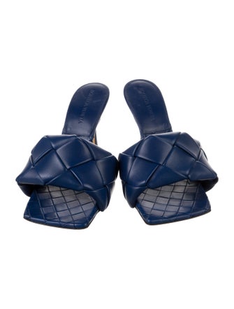 Bottega Veneta Intrecciato Weave Leather Slides