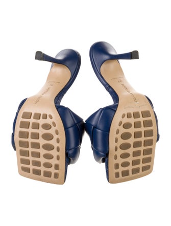 Bottega Veneta Intrecciato Weave Leather Slides