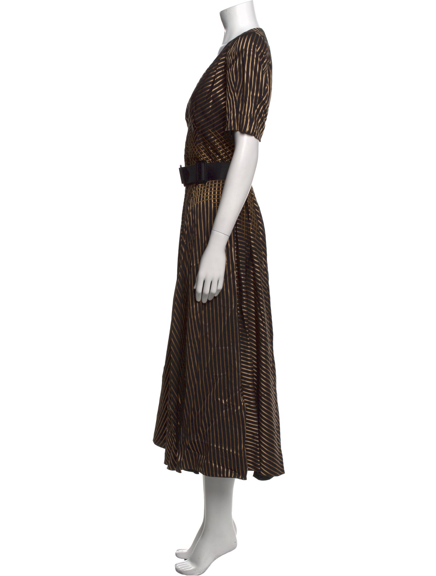 Bottega Veneta Striped Long Dress