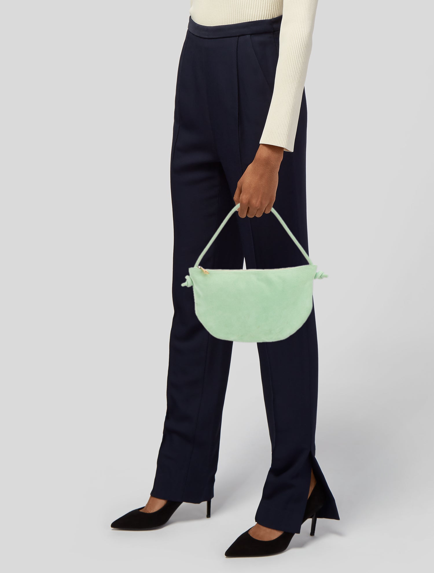 Bottega Veneta Suede Turn Pouch Small