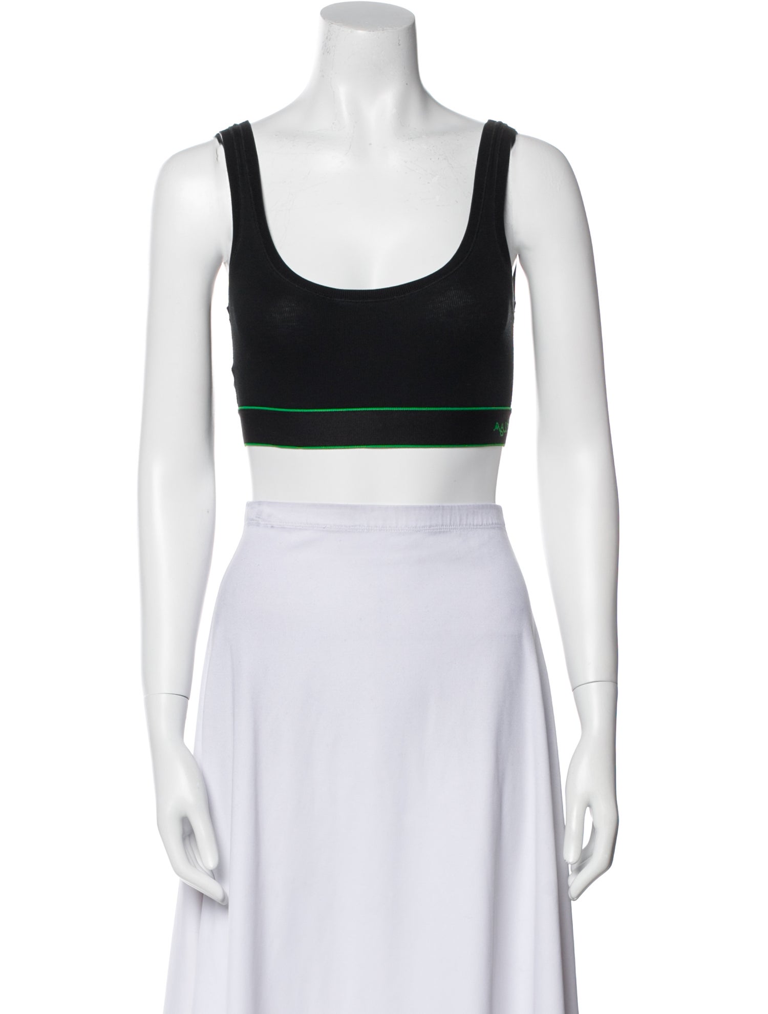 Bottega Veneta Scoop Neck Sleeveless Crop Top