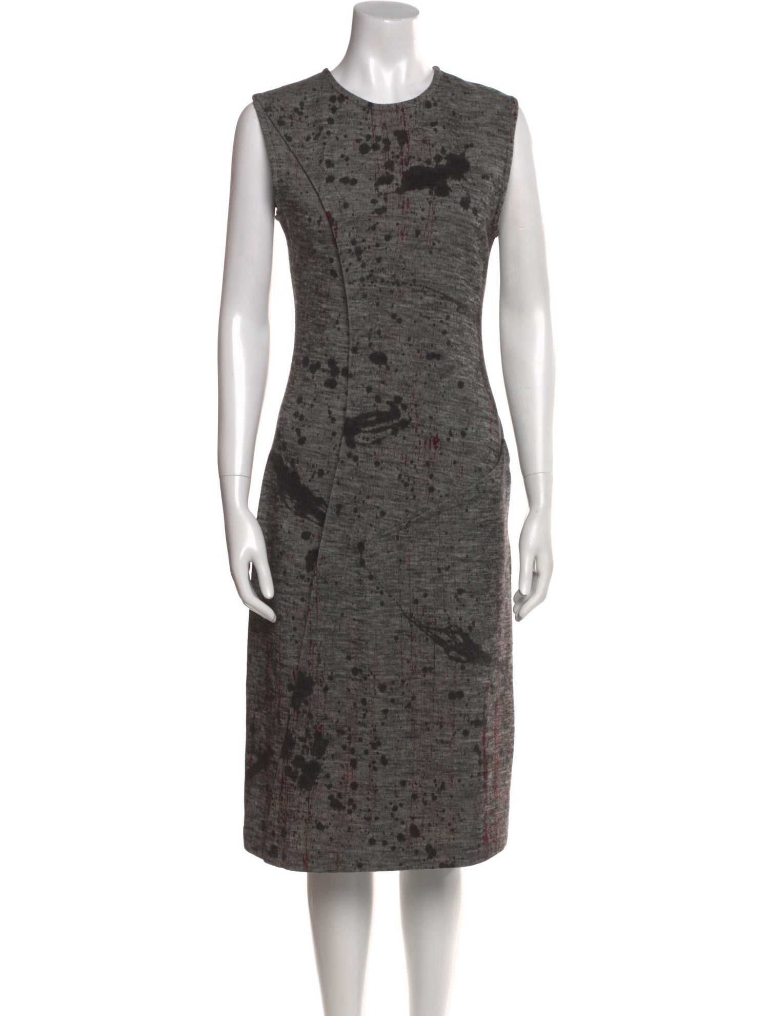 Bottega Veneta Virgin Wool Midi Length Dress