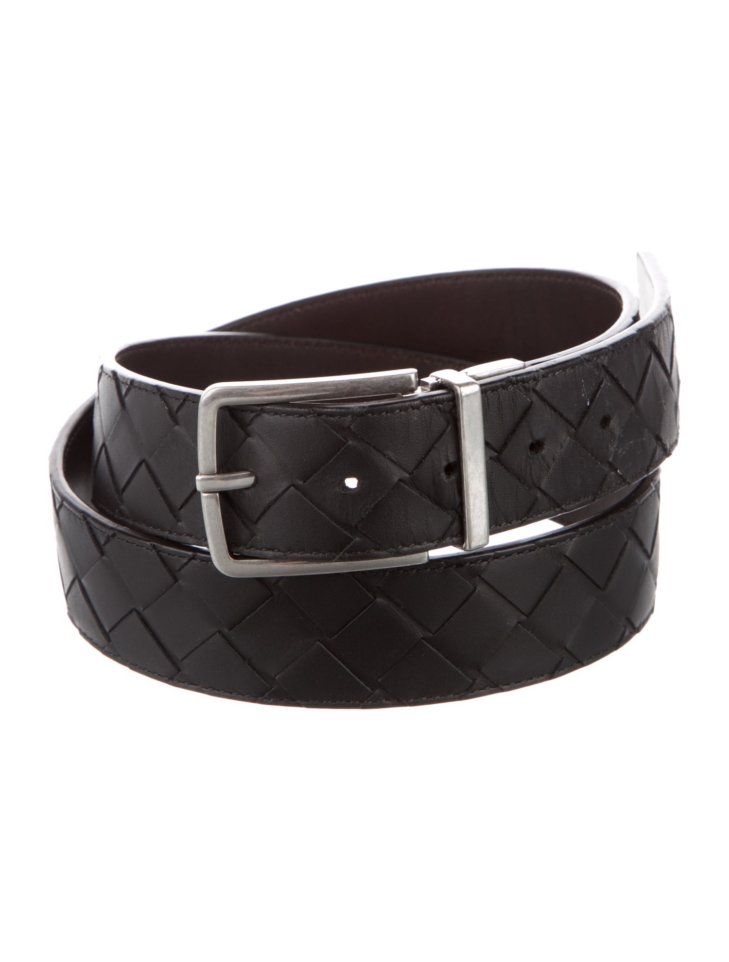 Bottega Veneta Intrecciato Weave Leather Belt