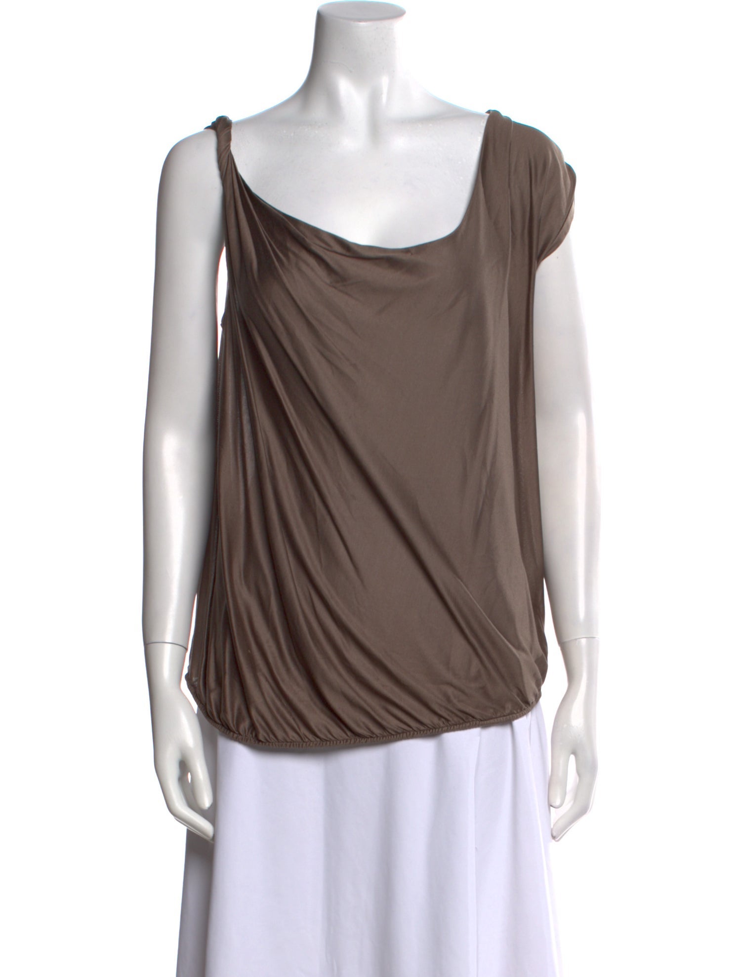 Bottega Veneta Silk Cowl Neck Blouse