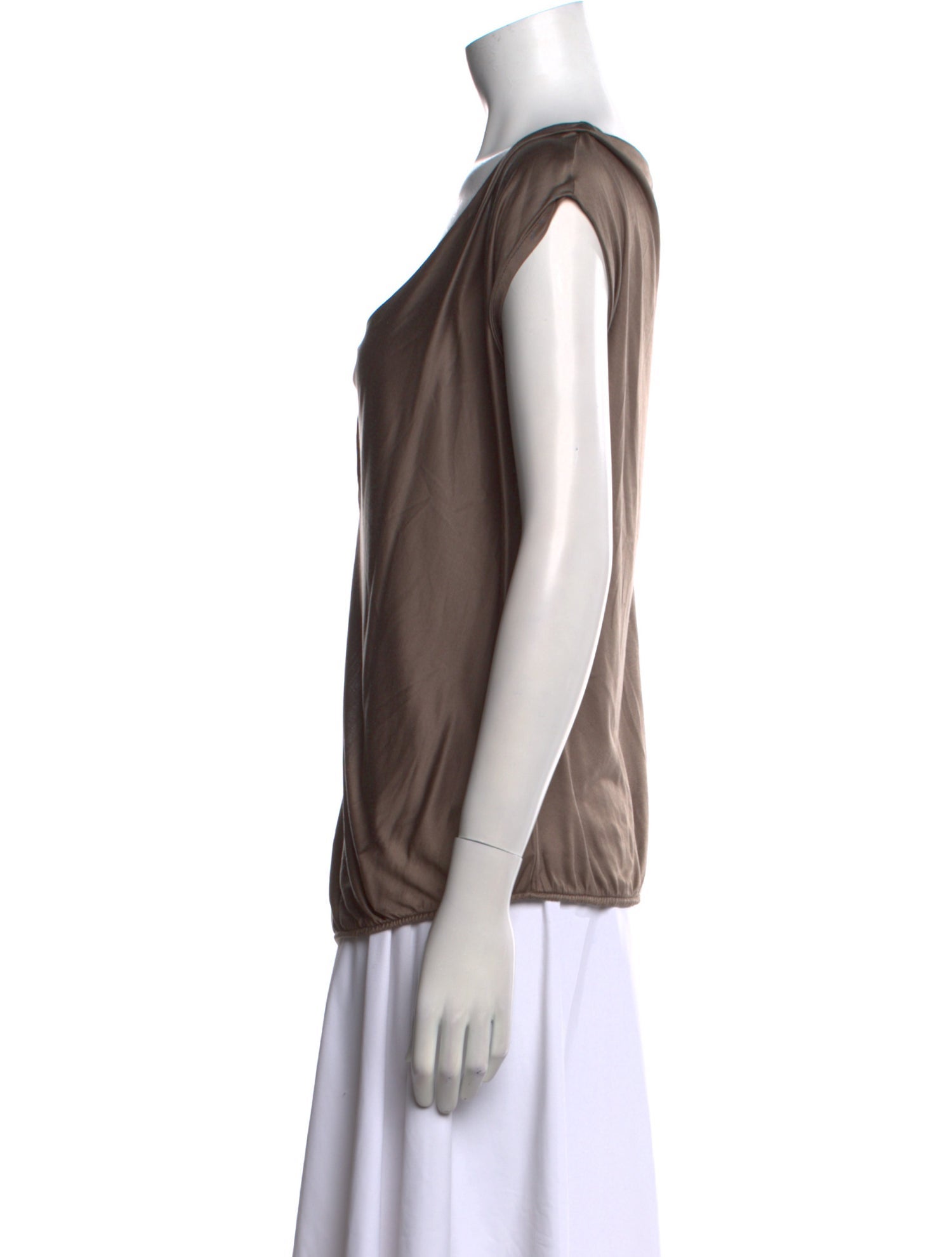 Bottega Veneta Silk Cowl Neck Blouse