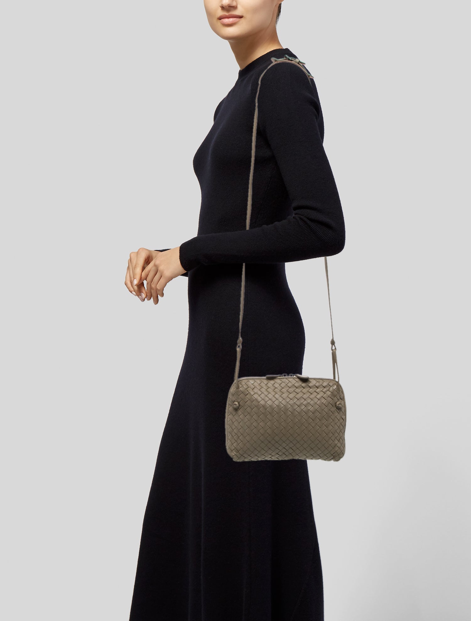 Bottega Veneta Intrecciato Messenger Bag Small