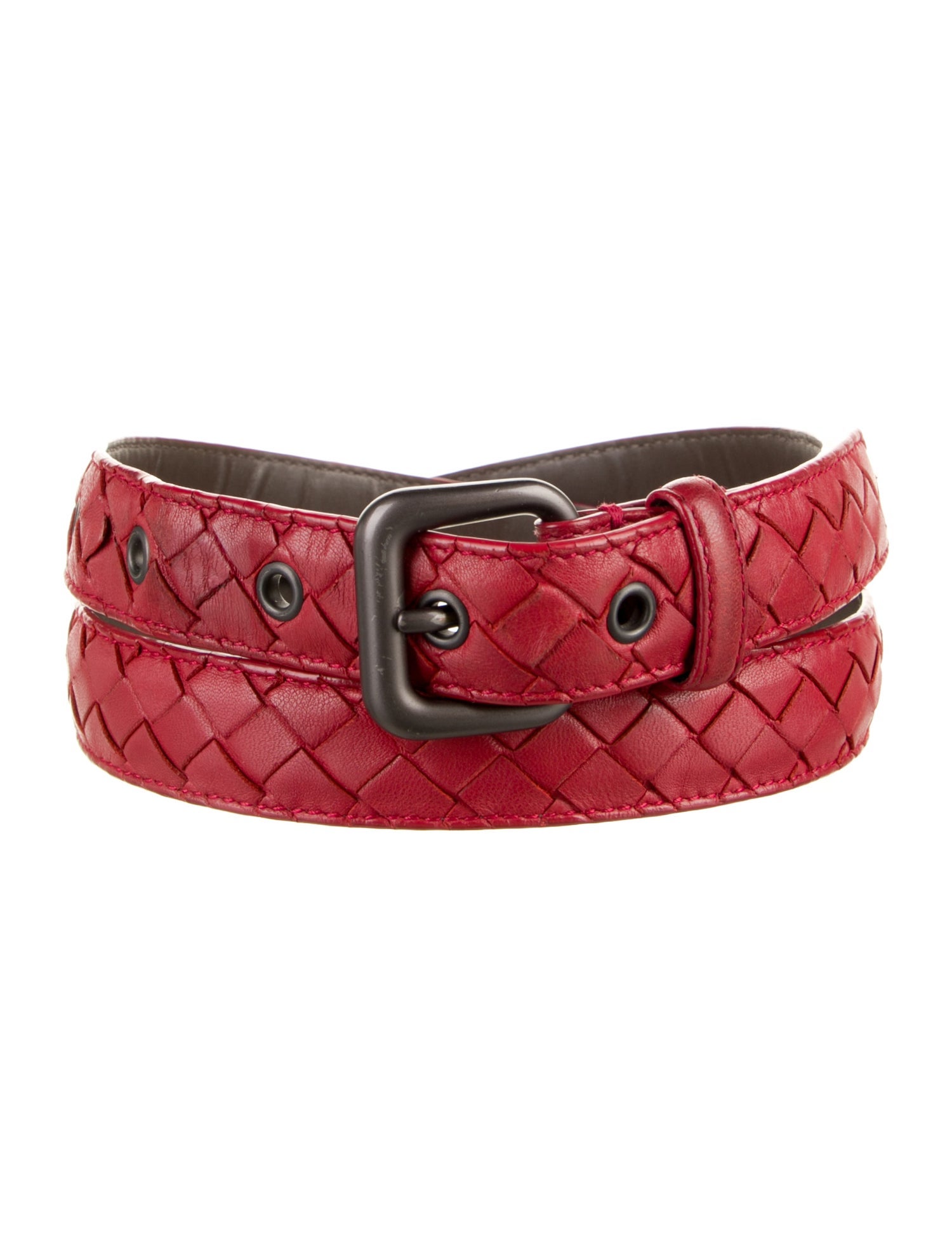 Bottega Veneta Intrecciato Weave Skinny Belt
