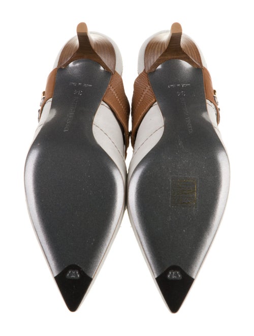 Bottega Veneta Suede Colorblock Pattern Slingback Pumps