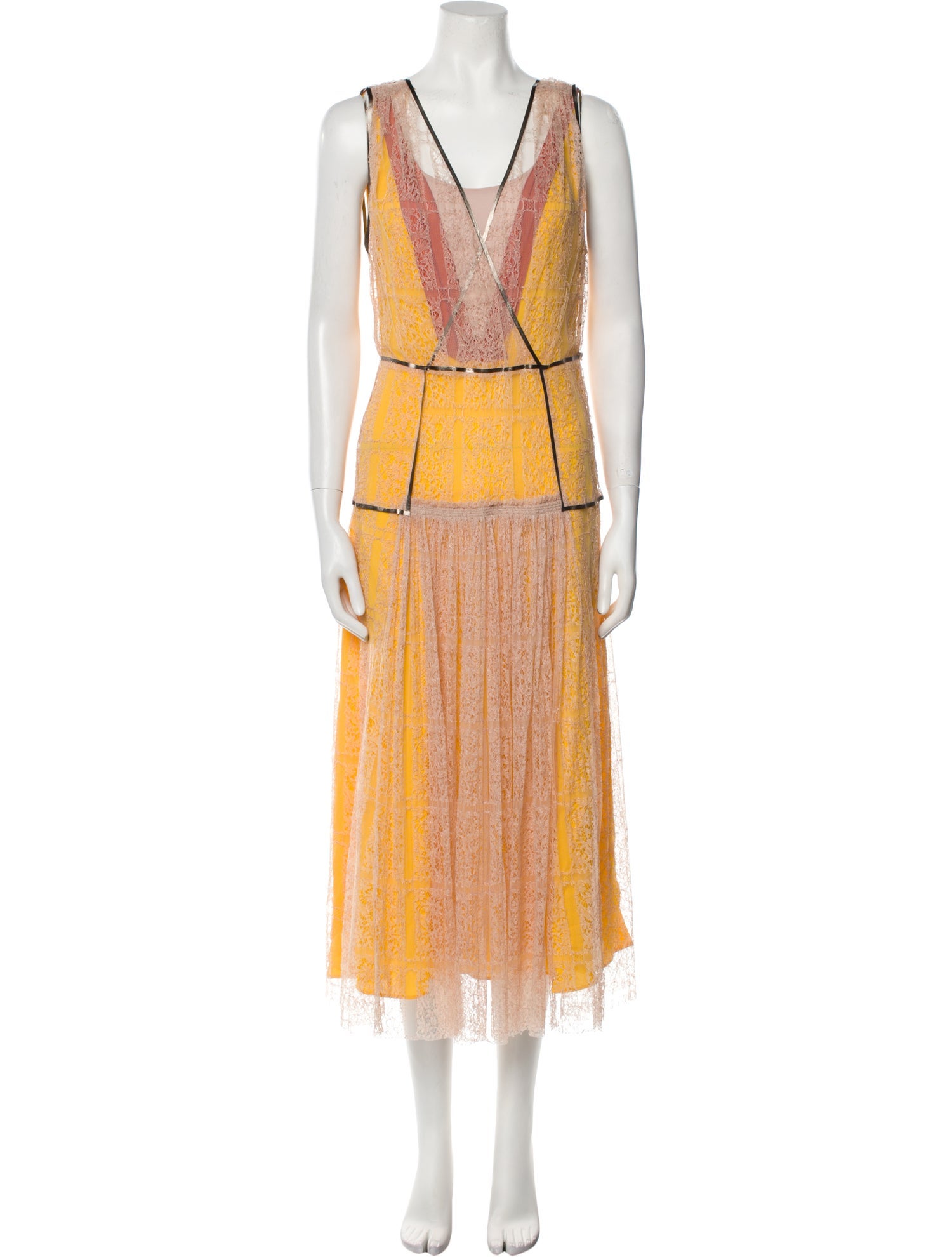 Bottega Veneta Silk Midi Length Dress w/ Tags