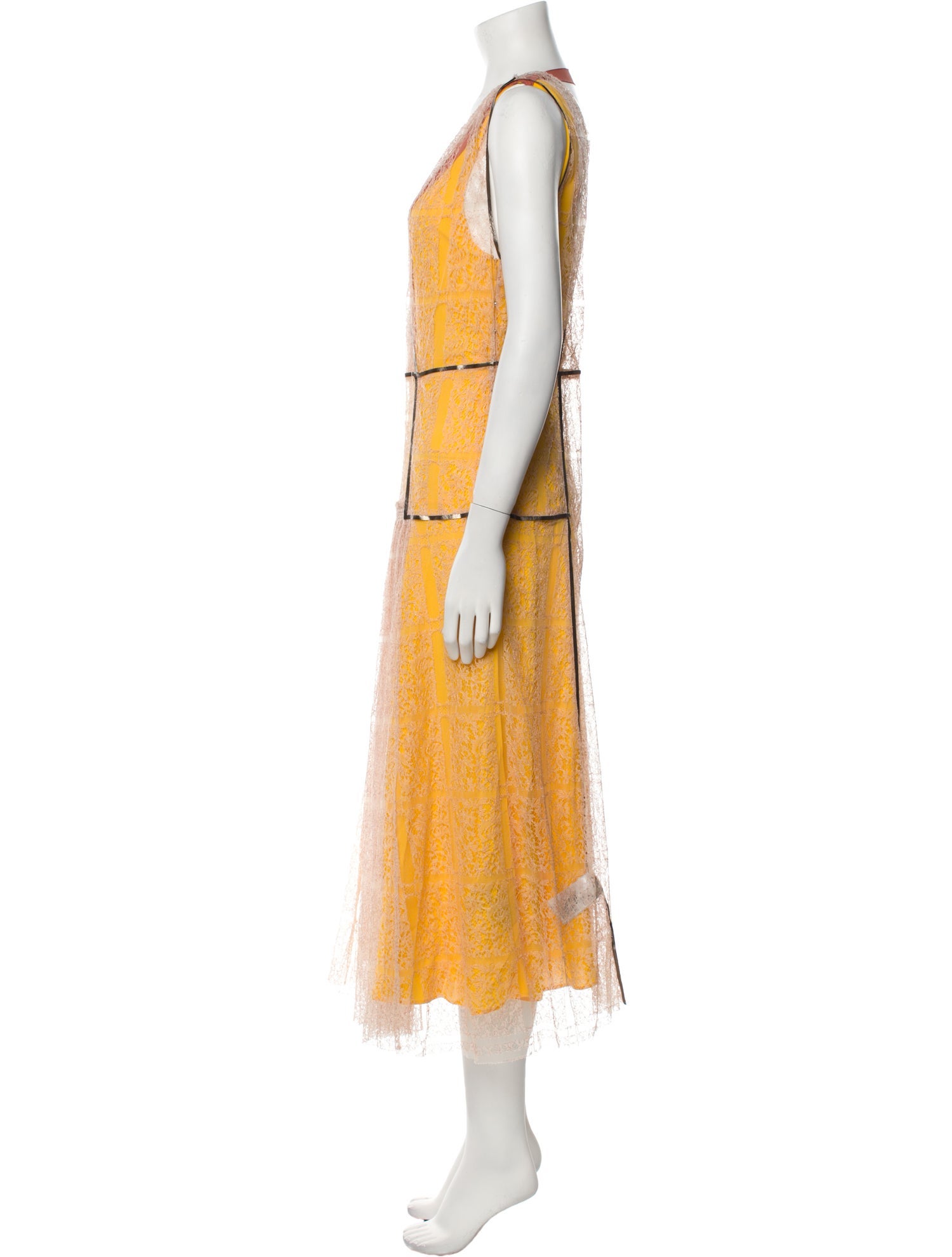 Bottega Veneta Silk Midi Length Dress w/ Tags