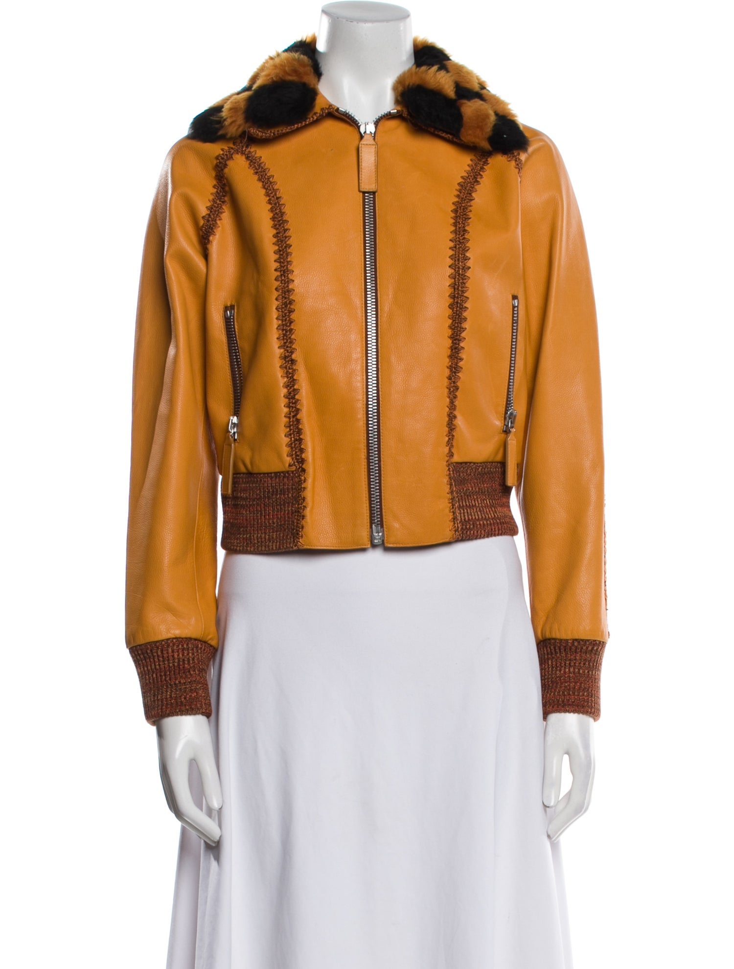 Bottega Veneta Colorblock Pattern Jacket