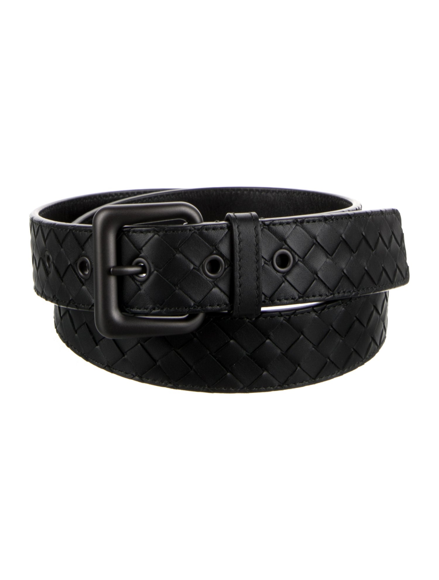 Bottega Veneta Intrecciato Weave Leather Belt