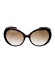 Bottega Veneta Intrecciato Weave Oversize Sunglasses