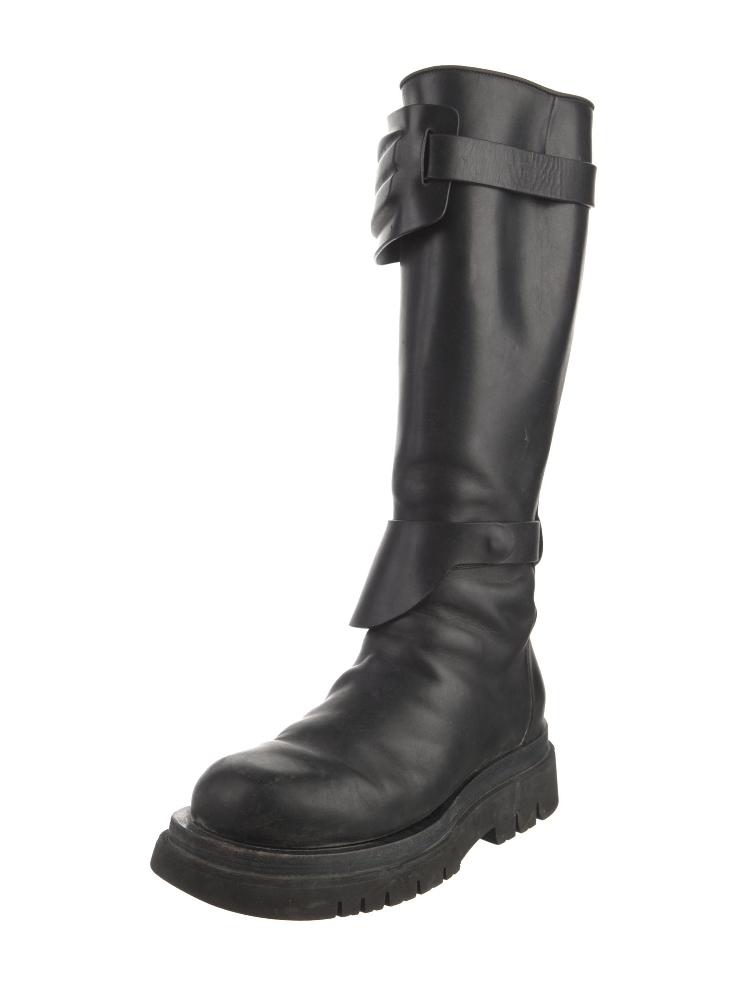 Bottega Veneta Leather Combat Boots