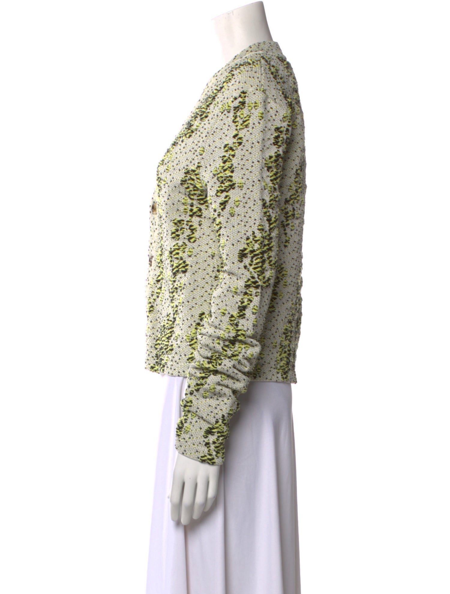 Bottega Veneta Printed V-Neck Sweater w/ Tags