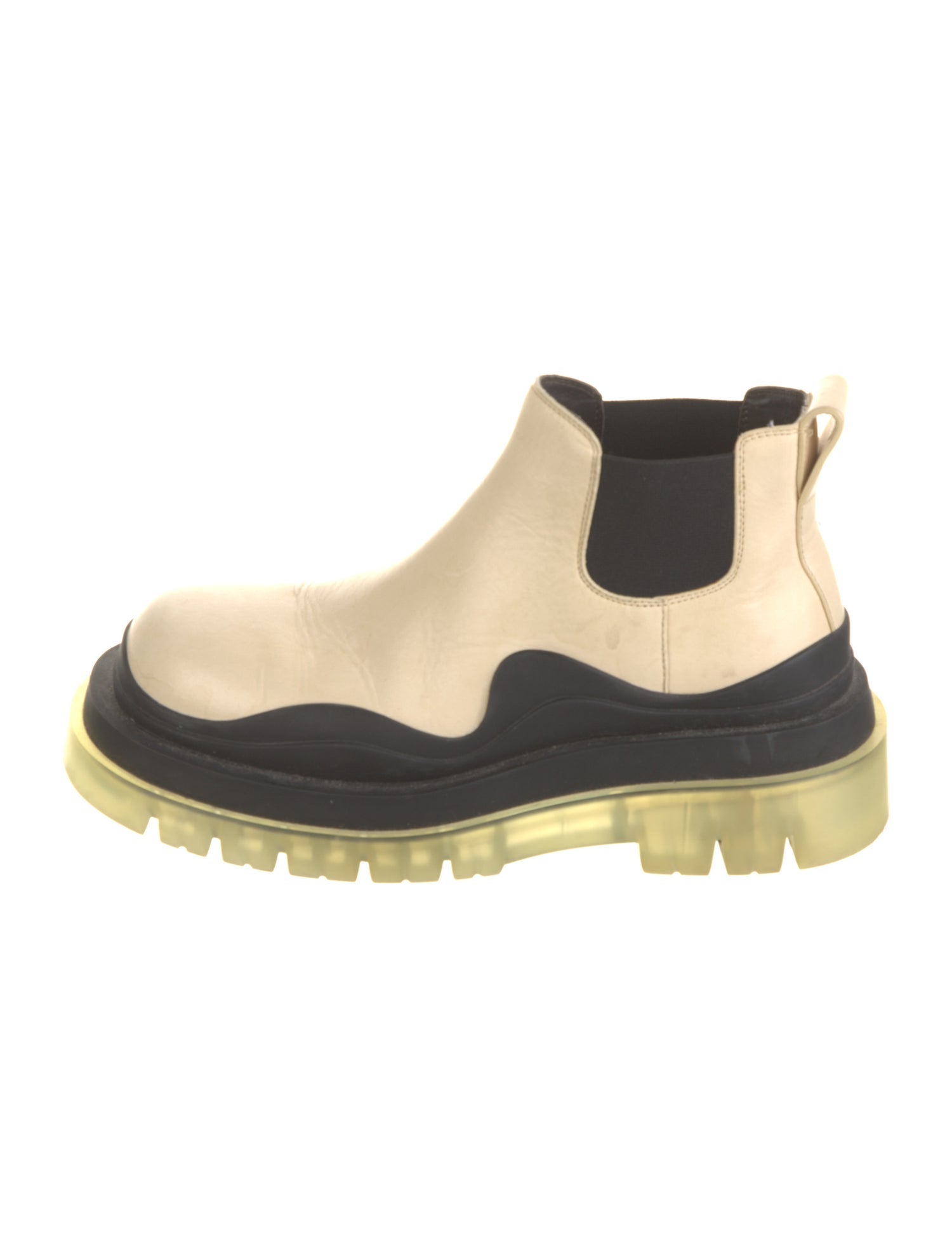 Bottega Veneta Tire Leather Chelsea Boots