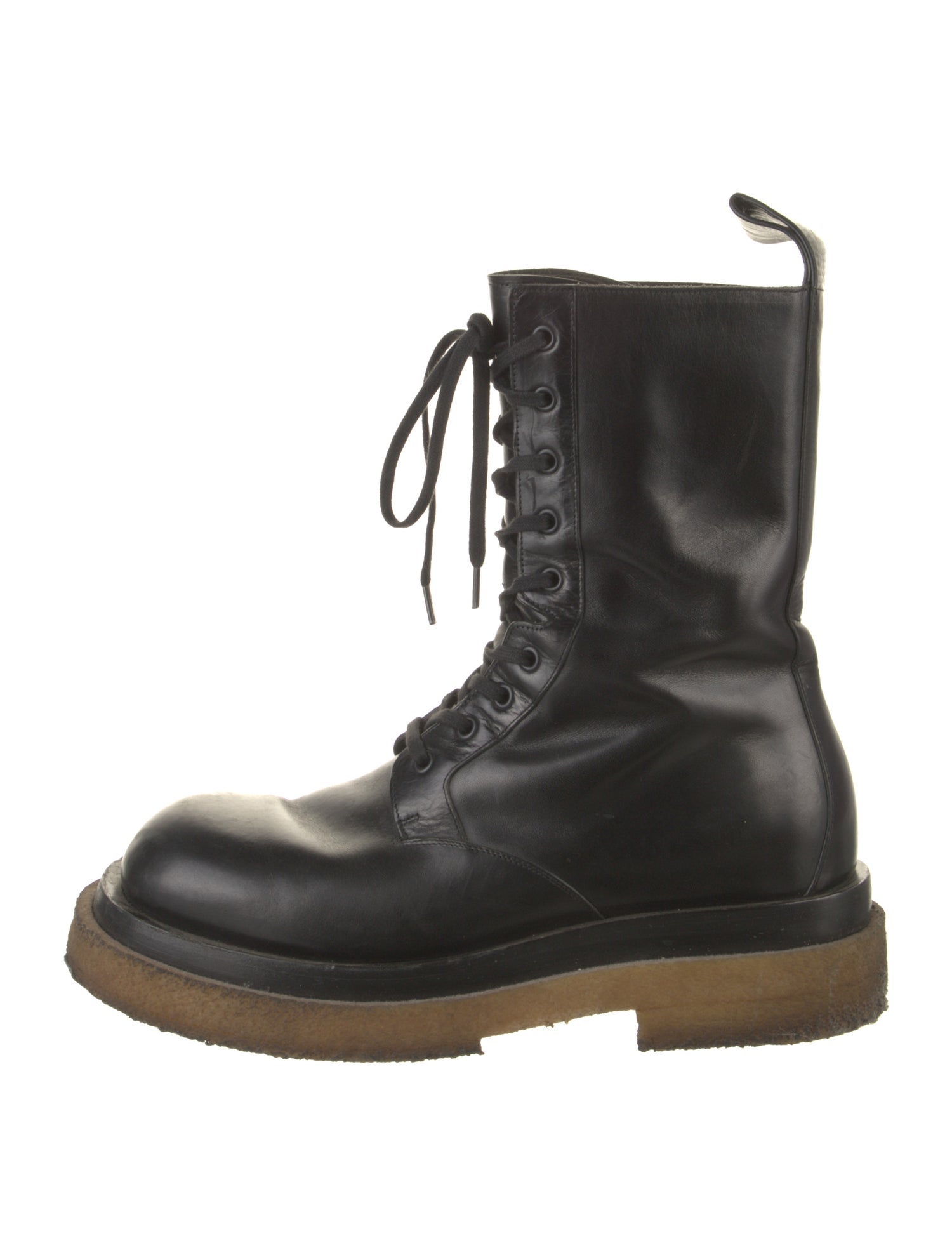 Bottega Veneta Leather Combat Boots