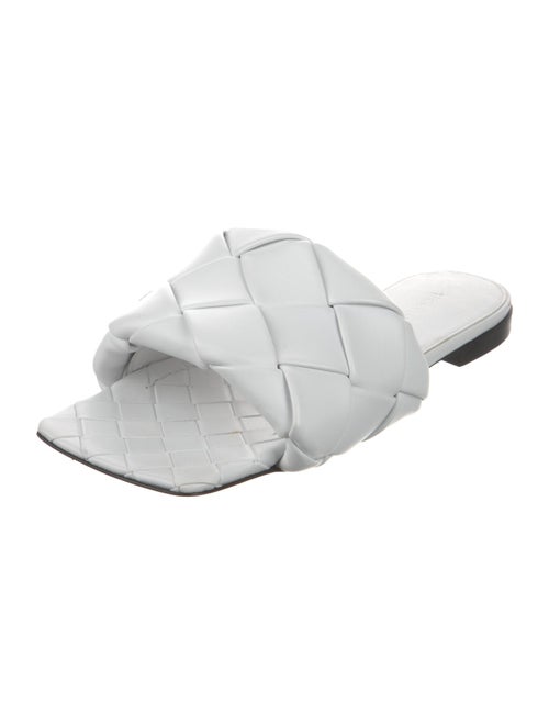 Bottega Veneta Intrecciato Weave Leather Slides