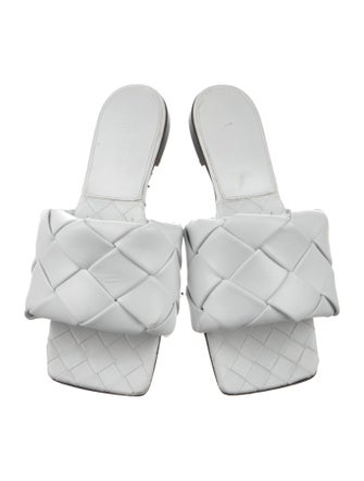 Bottega Veneta Intrecciato Weave Leather Slides