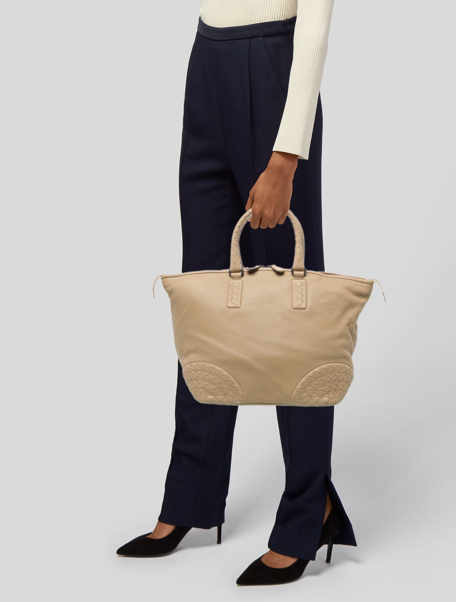 Bottega Veneta Intrecciato Top Handle Bag Vintage