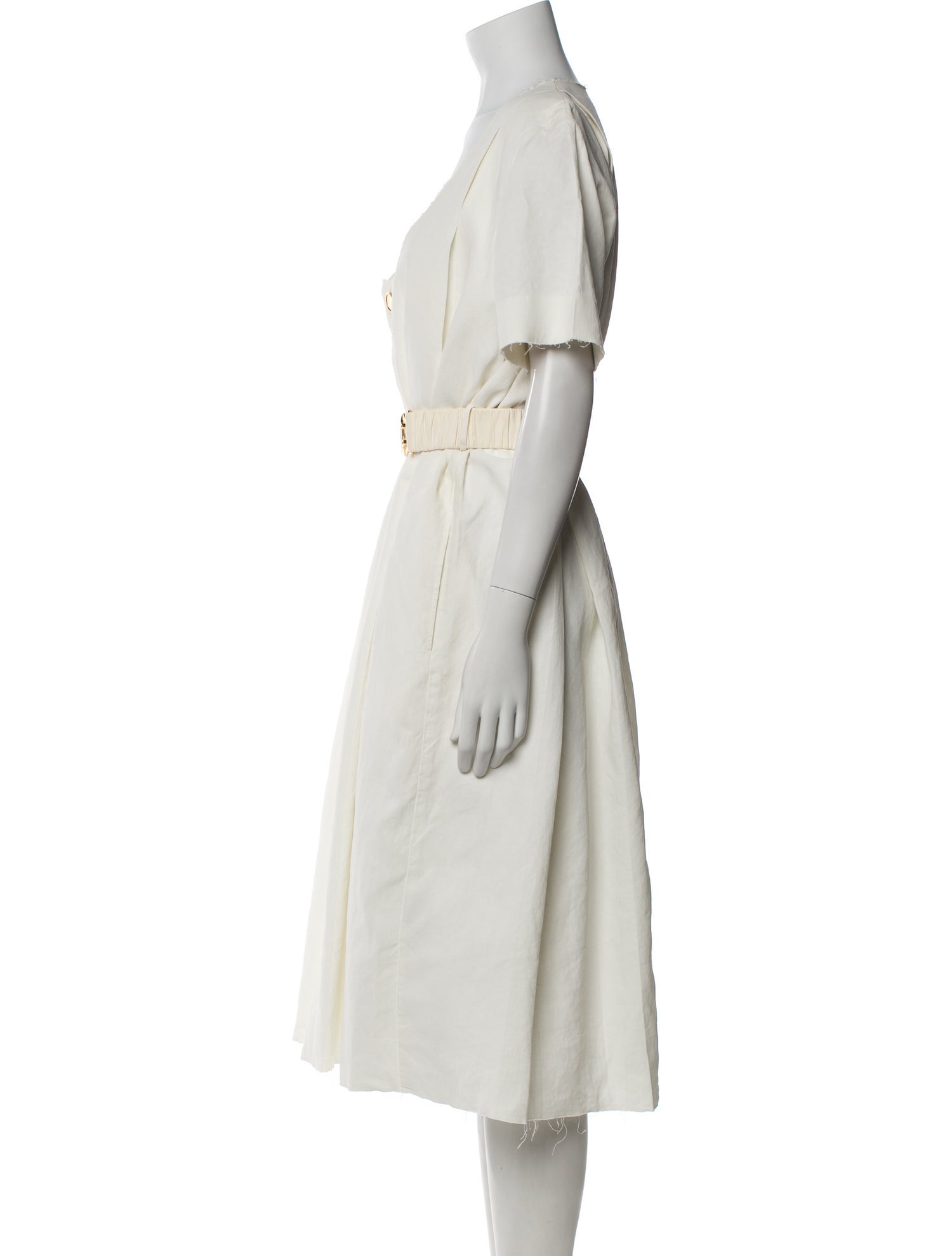 Bottega Veneta Linen Midi Length Dress
