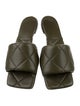 Bottega Veneta Quilted Pattern Leather Slides