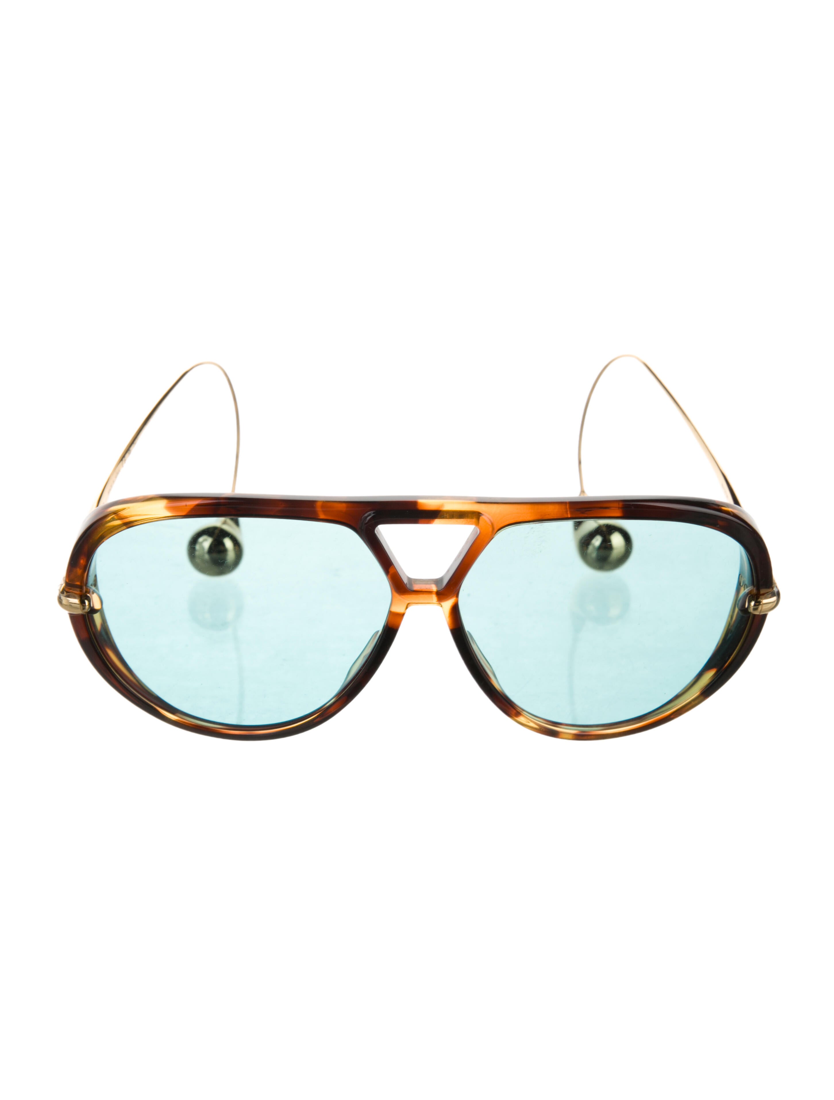 Bottega Veneta Aviator Tinted Sunglasses