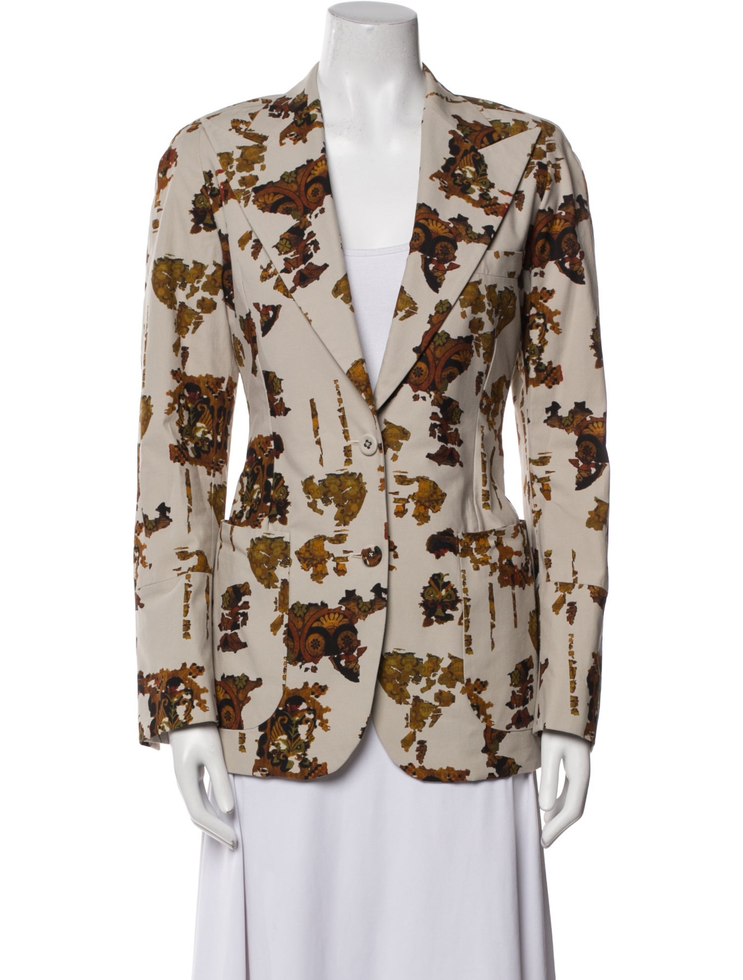 Bottega Veneta Floral Print Blazer