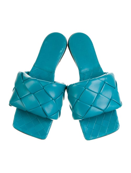 Bottega Veneta Intrecciato Weave Leather Slides