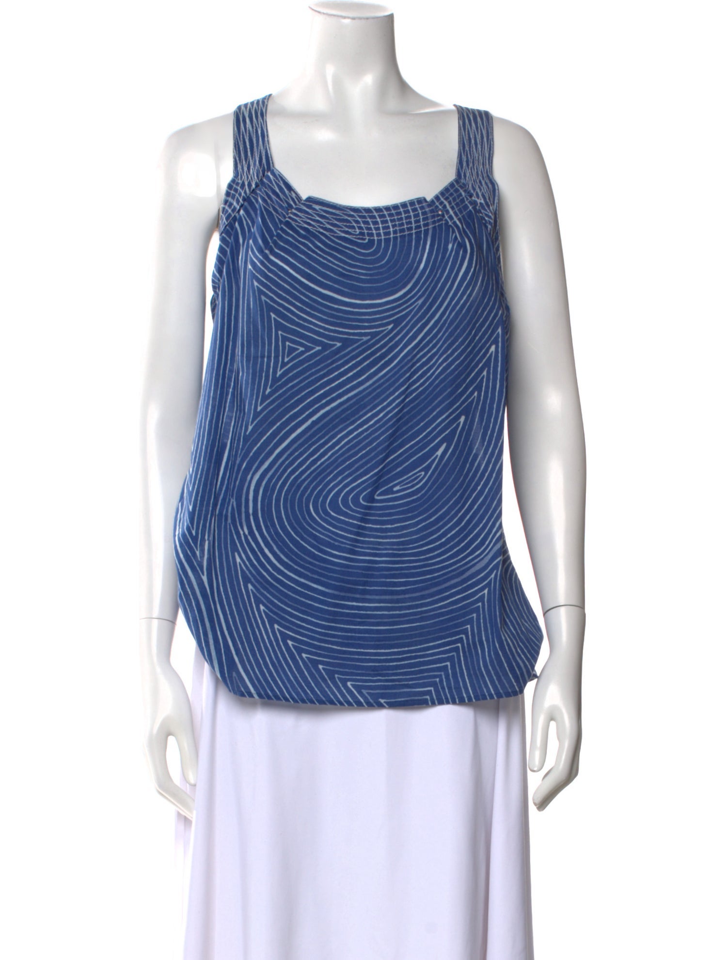 Bottega Veneta Striped Square Neckline Top