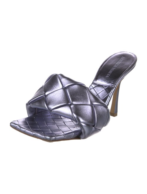 Bottega Veneta Intrecciato Weave Leather Slides