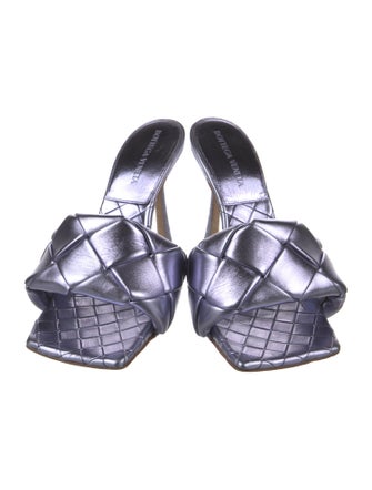 Bottega Veneta Intrecciato Weave Leather Slides