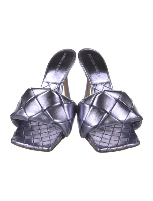 Bottega Veneta Intrecciato Weave Leather Slides