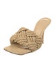 Bottega Veneta Intrecciato Weave Raffia Slides