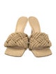 Bottega Veneta Intrecciato Weave Raffia Slides