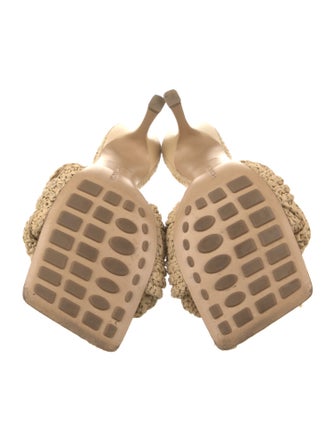 Bottega Veneta Intrecciato Weave Raffia Slides