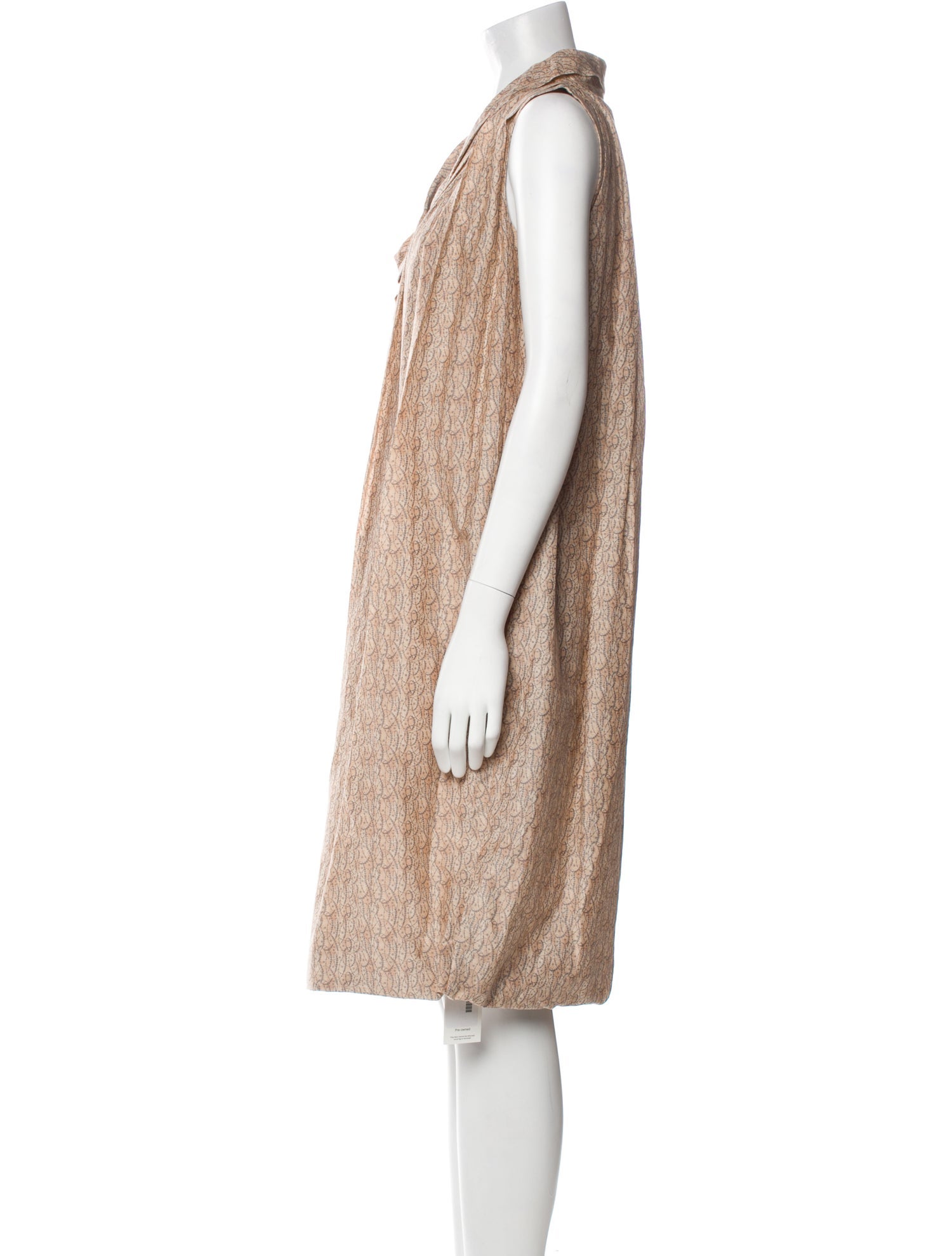 Bottega Veneta Printed Midi Length Dress