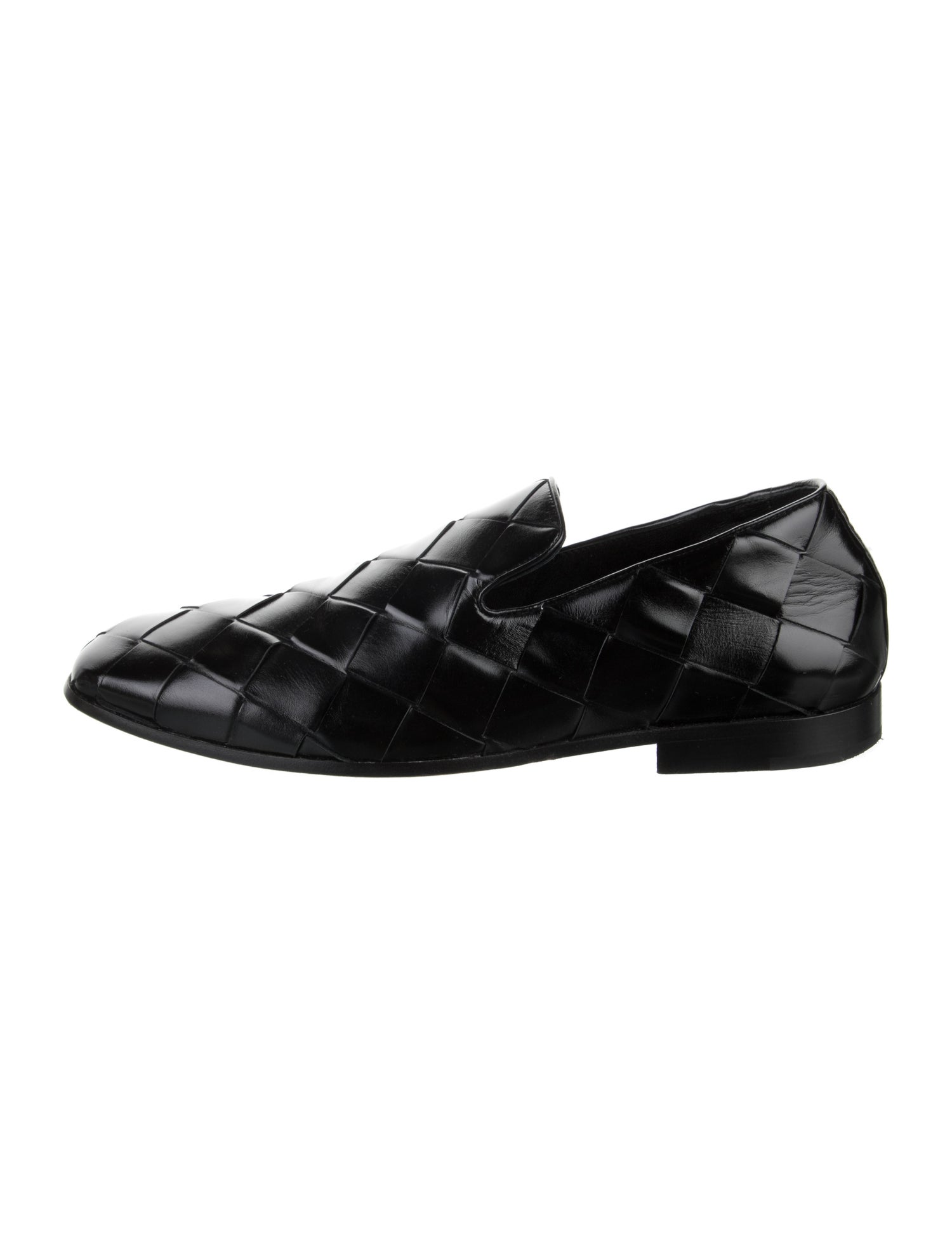 Bottega Veneta Intrecciato Weave Leather Loafers