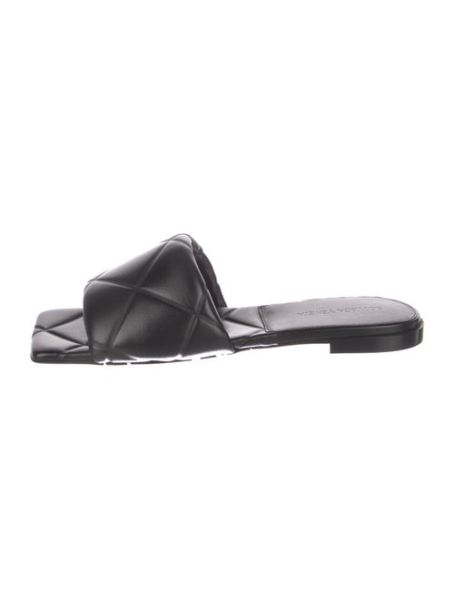 Bottega Veneta Quilted Pattern Leather Slides