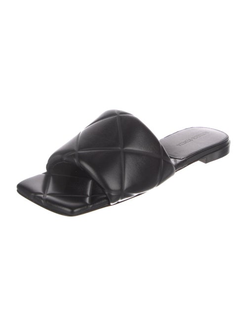 Bottega Veneta Quilted Pattern Leather Slides