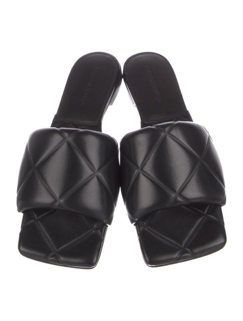 Bottega Veneta Quilted Pattern Leather Slides